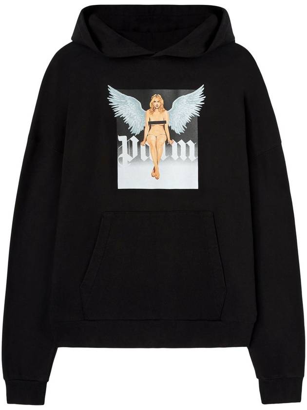 Palm Angels Crystal Pin-Up Hoodie - PALM ANGELS - BALAAN 1