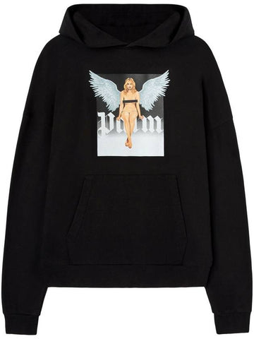 Palm Angels Crystal Pin-Up Hoodie - PALM ANGELS - BALAAN 1