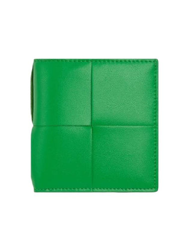 Slim Folder Half Wallet Green - BOTTEGA VENETA - BALAAN 1