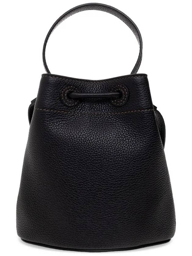 Mini Grainy Leather TB Bucket Bag Black - BURBERRY - BALAAN 4