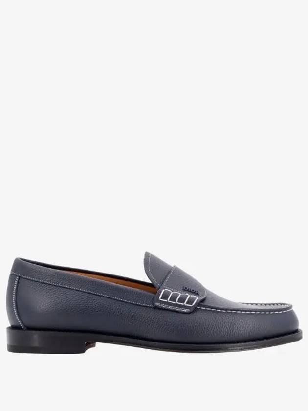 Granville Grained Calfskin Loafers Navy - DIOR - BALAAN 2