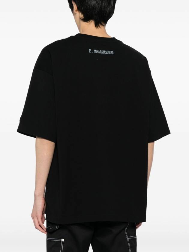 Husky Print Cotton Short Sleeve T-Shirt Black - MAISON MIHARA YASUHIRO - BALAAN 10