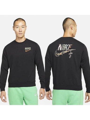 01DR5674010NSW Graffiti Nico Chan Mark Crew TShirtBlack - NIKE - BALAAN 1