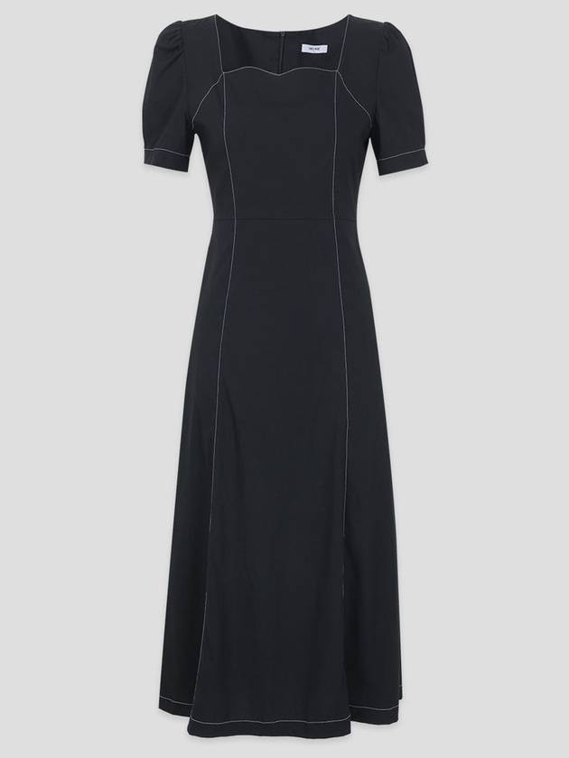 Iris Stitch Long Dress Black - MICANE - BALAAN 7