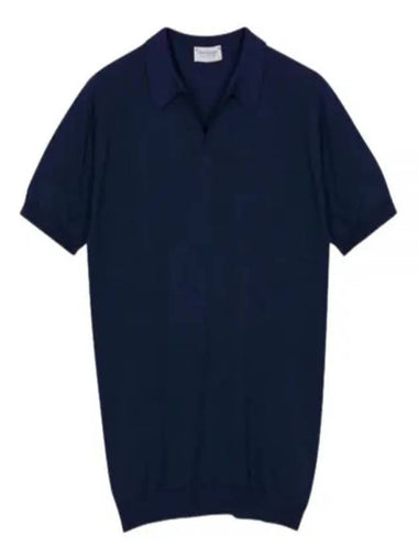 24 Bradwell Navy Polo Knit - JOHN SMEDLEY - BALAAN 1