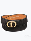 30 Montaigne Leather Bracelet Black - DIOR - BALAAN 2