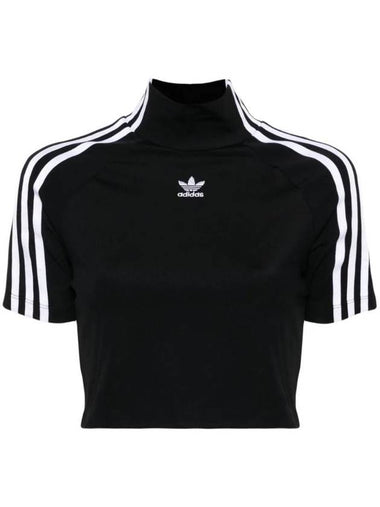 Adilenium 3 Stripes Crop Short Sleeve T Shirt Black - ADIDAS - BALAAN 1