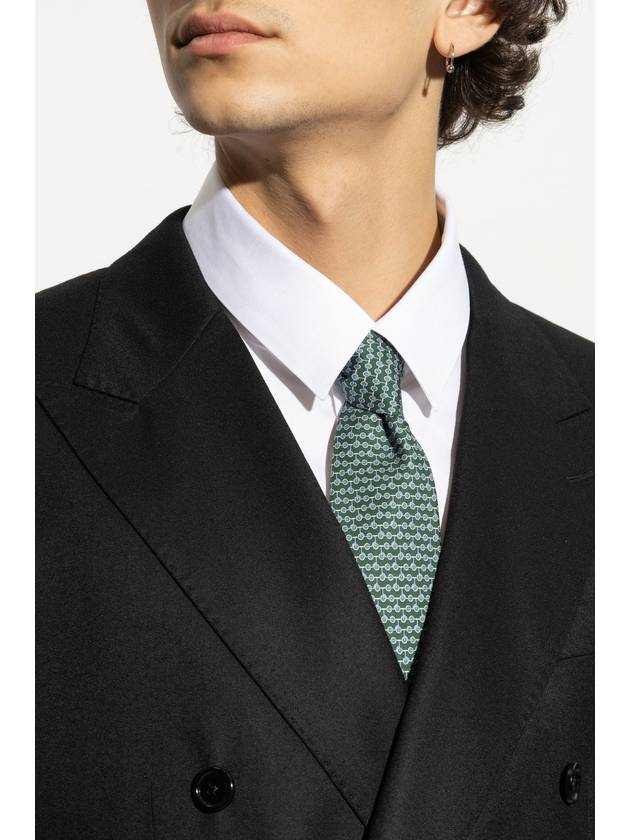 FERRAGAMO Silk Tie, Men's, Green - SALVATORE FERRAGAMO - BALAAN 2