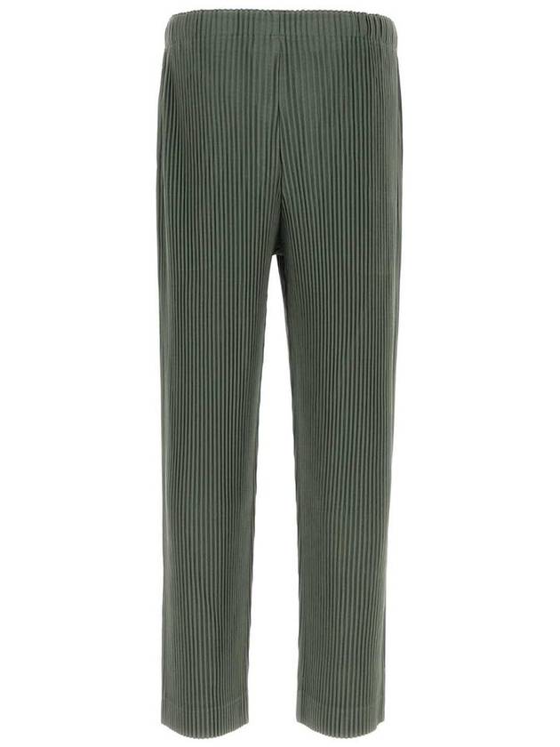 Monthly Color October Straight Pants Moss Green - ISSEY MIYAKE - BALAAN 3