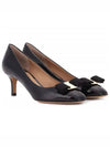 Salvatore Erice 55 Pumps Heel Black - SALVATORE FERRAGAMO - BALAAN.