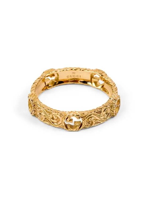 Interlocking G Ring Yellow Gold - GUCCI - BALAAN 3