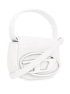 1DR Round Logo Leather Mini Shoulder Bag White - DIESEL - BALAAN 4