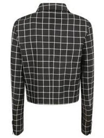 Checked Wool Jacket Black - MARNI - BALAAN 2