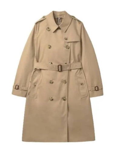 Long Kensington Heritage Trench Coat Honey - BURBERRY - BALAAN 1