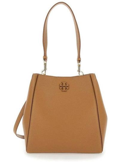 Logo Leather Bucket Bag Tiramisu - TORY BURCH - BALAAN 2