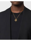 Enamel Medusa Necklace Black Gold - VERSACE - BALAAN 10