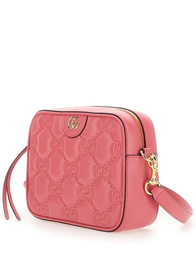 Women's GG Matelasse Leather Small Shoulder Bag Pink - GUCCI - BALAAN 5