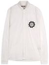 Men's Patch Long Sleeve Shirt White - BALMAIN - BALAAN 4