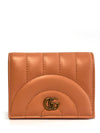 GG Marmont Matelasse Card Wallet Peach - GUCCI - BALAAN 2