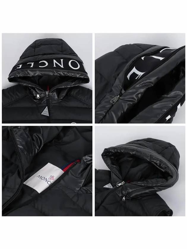 Bourget Hooded Down Vest Black - MONCLER - BALAAN 6