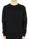 Light Fleece Sweatshirt Black - CP COMPANY - BALAAN 3