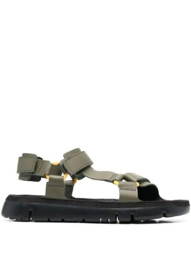 Oruga Leather Sandals Green - CAMPER - BALAAN 1