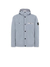 Wappen Patch Seersucker TC Hooded Jacket Dust Grey - STONE ISLAND - BALAAN 1