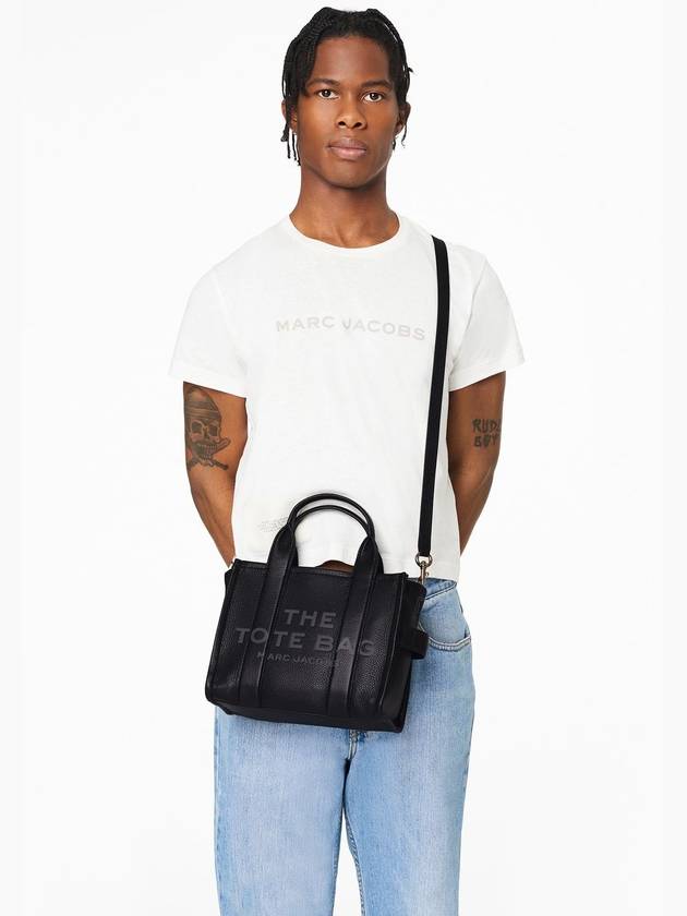 Small Leather Tote Bag Black - MARC JACOBS - BALAAN 9