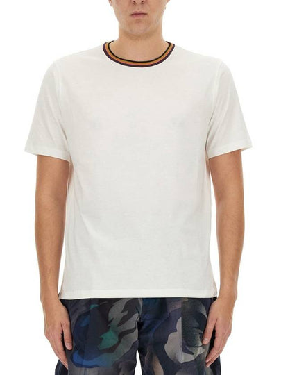 round neck short sleeve t-shirt white - PAUL SMITH - BALAAN 2