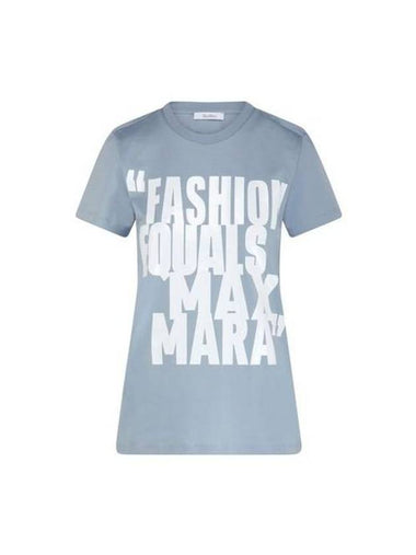 Gerard Cotton Jersey Short Sleeve T-Shirt Grey Blue - MAX MARA - BALAAN 1