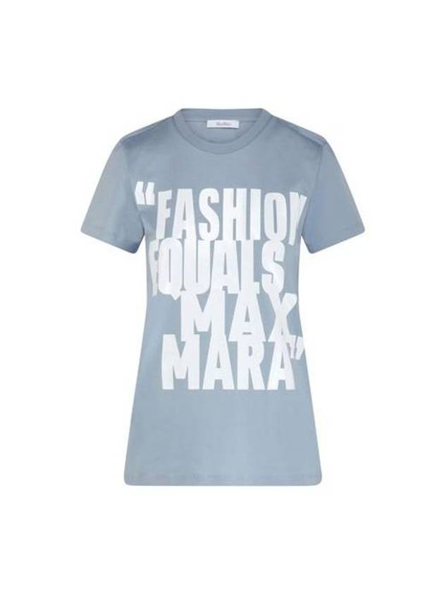 Gerard Cotton Jersey Short Sleeve T-Shirt Grey Blue - MAX MARA - BALAAN 1