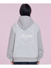 Pigmented Ready Logo Woven Hoodie Grey - VESTITO - BALAAN 1