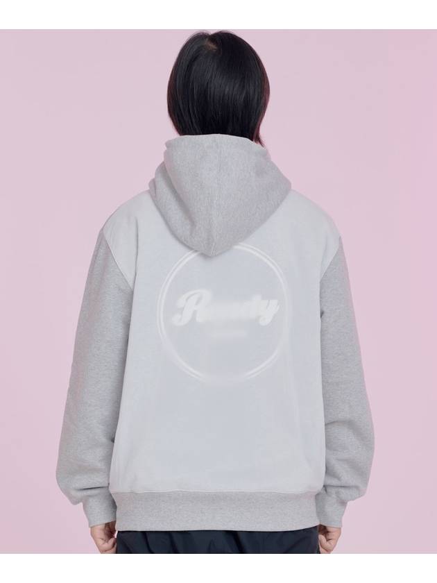 Pigmented Ready Logo Woven Hoodie Grey - VESTITO - BALAAN 2