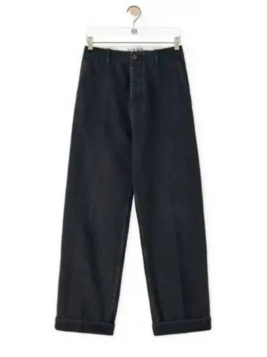 Cotton Baggy Jeans Black - LOEWE - BALAAN 2