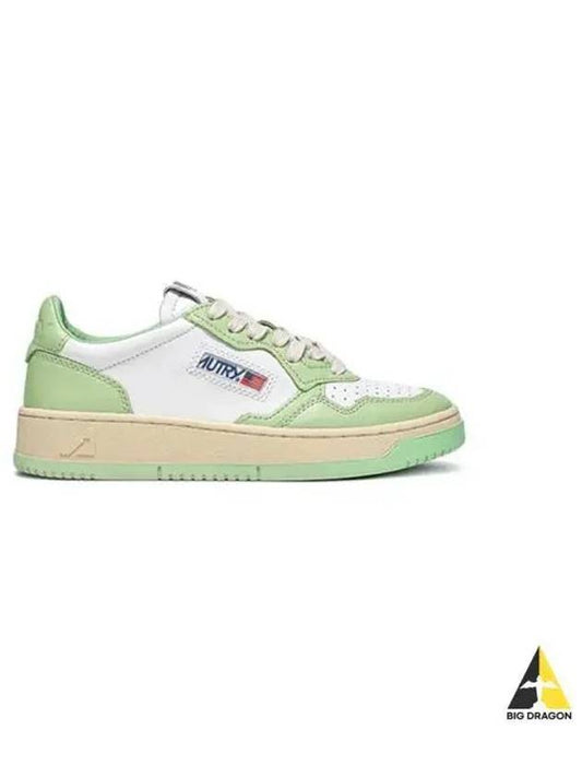 Medalist Men s Goat Low Sneakers Light Green AULM WB24 - AUTRY - BALAAN 1