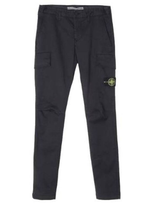 Pants Stretch Cotton Wool Satin Cargo Pants Skinny Fit - STONE ISLAND - BALAAN 1