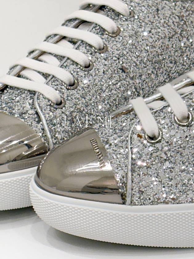 Metal toe glitter sneakers 5E8998 38size - MIU MIU - BALAAN 8