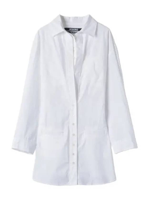 Jacquemus La Robe Bounhilha Shirt White - JACQUEMUS - BALAAN 1