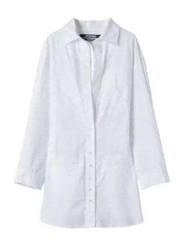 Jacquemus La Robe Bounhill Bottom Shirt White - JACQUEMUS - BALAAN 1