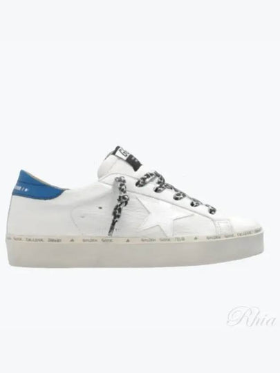 Women's Hi Star Blue Tab Nappa Leather Low Top Sneakers White - GOLDEN GOOSE - BALAAN 2