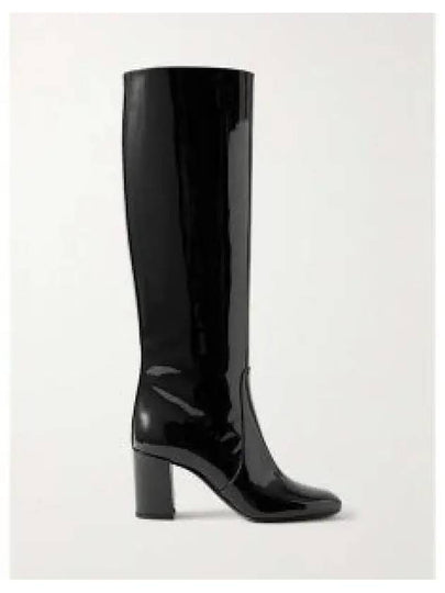 Patent Leather Long Boots Black - SAINT LAURENT - BALAAN 2