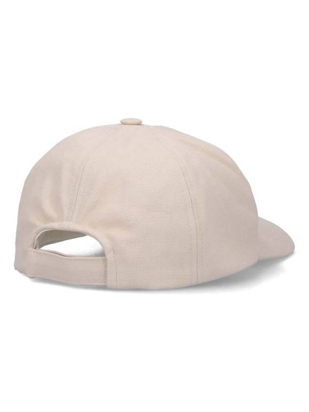 Tyron Logo Cotton Ball Cap Ecru - ISABEL MARANT - BALAAN 3