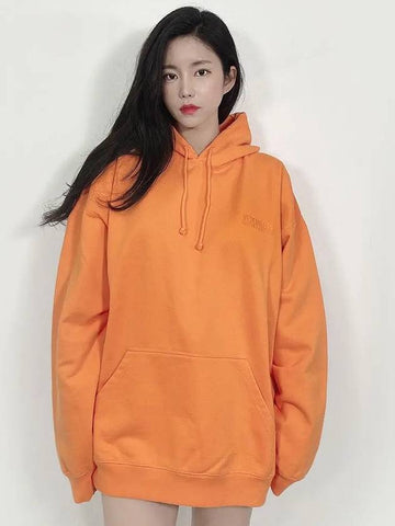 FW embroidered logo oversized hoodie orange UA53HD260O - VETEMENTS - BALAAN 1