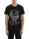 Botanical Logo Short Sleeve T-Shirt Black - ALEXANDER MCQUEEN - BALAAN 4