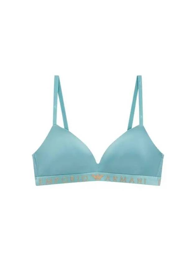 UNDERWEAR Women's Logo Band Microfiber Triangle Bra Green 270687 - EMPORIO ARMANI - BALAAN 1