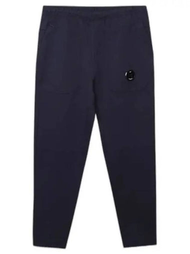 Diagonal Raised Fleece Lens Wappen Track Pants Navy - CP COMPANY - BALAAN 1