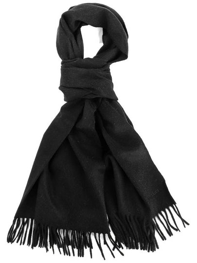 3 Tartan Wool Muffler Black - MAX MARA - BALAAN 2