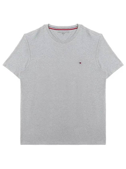 Essential Solid Short Sleeve T Shirt Grey - TOMMY HILFIGER - BALAAN 2