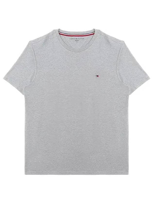 Essential Solid Short Sleeve T Shirt Grey - TOMMY HILFIGER - BALAAN 3