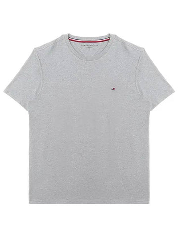 Essential Solid Short Sleeve T Shirt Grey - TOMMY HILFIGER - BALAAN 1